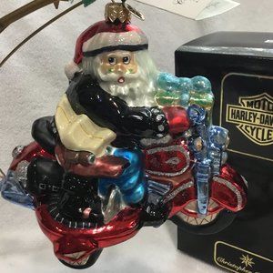 Harley Davidson/Christopher Radko Sidecar Harley Santa